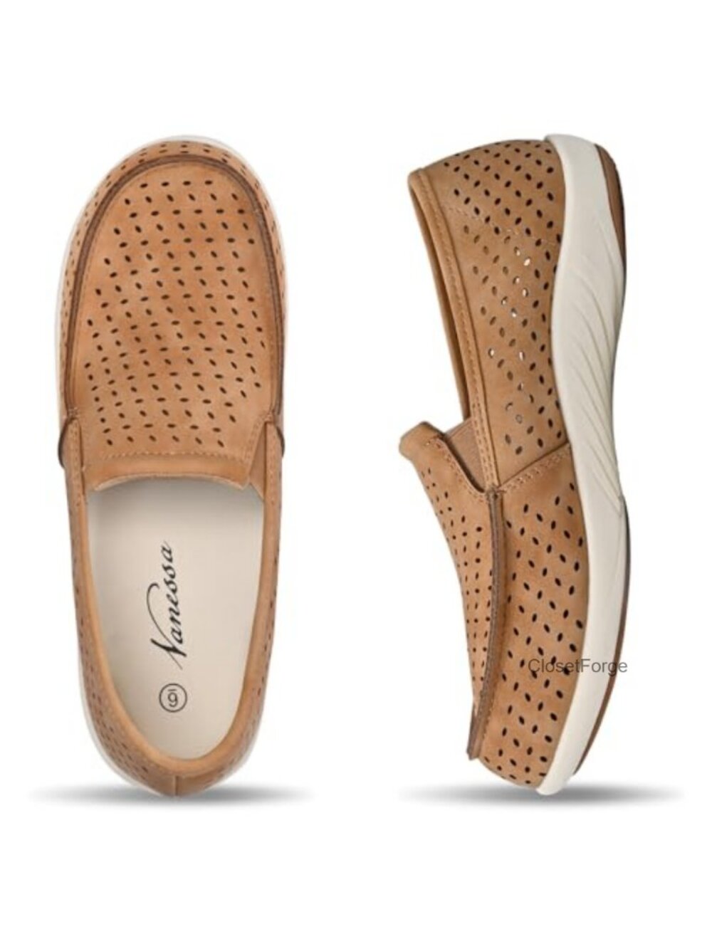 Women's Slip On Canvas Loafers with Arch Support